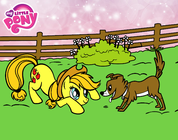 Applejack y Winona