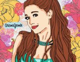 Dibujo Ariana Grande con collar pintado por lin125