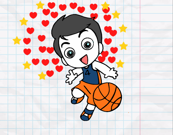 dibujo de baloncesto