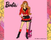 Dibujo Barbie rockera pintado por LunaLunita