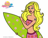 Barbie va a surfear