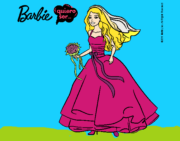 Barbie vestida de novia