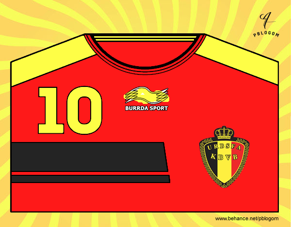 Camiseta del mundial de fútbol 2014 de Bélgica