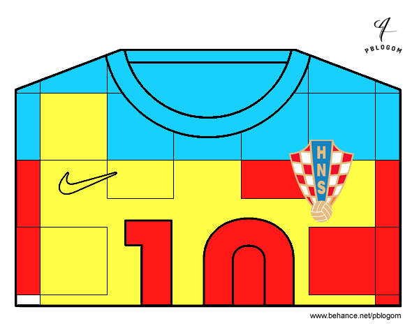 Camiseta del mundial de fútbol 2014 de Croacia