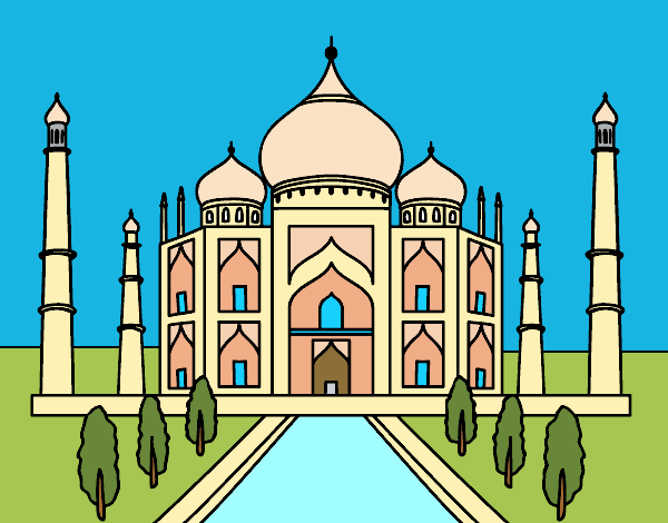 Dibujo de El Taj Mahal pintado por azla en  el día 04-01-16 a  las 21:58:41. Imprime, pinta o colorea tus propios dibujos!