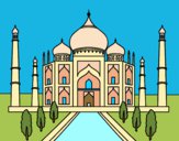 Dibujo El Taj Mahal pintado por  azla