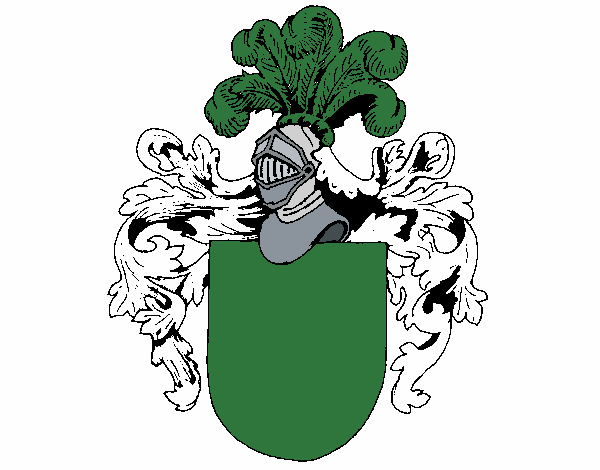 Escudo de armas y casco