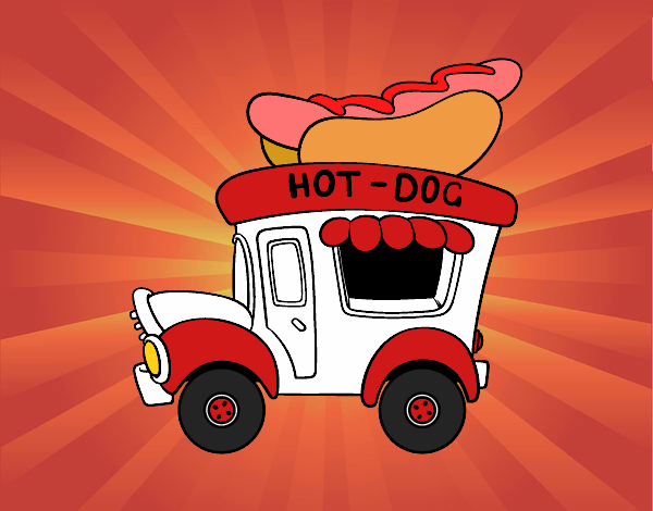 Food truck de perritos calientes