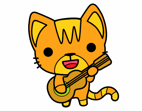 Gato guitarrista