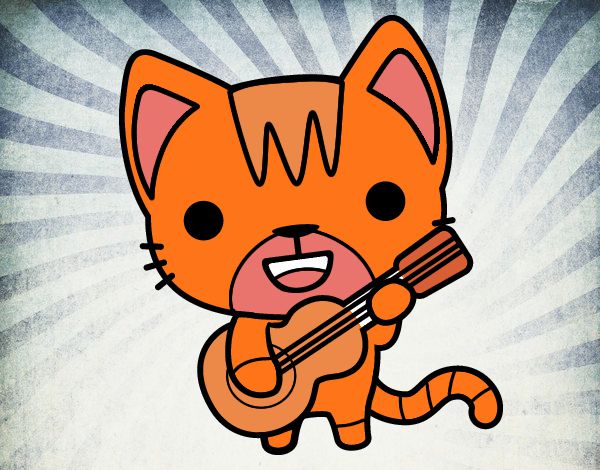 Gato guitarrista