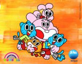 Gumball y amigos contentos