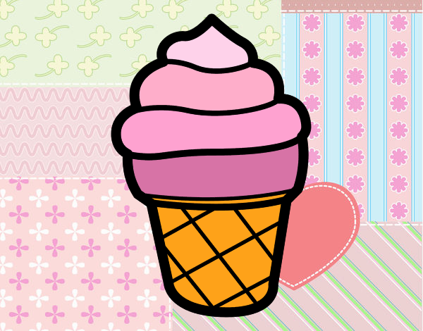 helado rosa