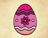 Dibujo Huevo de Pascua margarita pintado por LAURI_04_ 