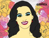 Dibujo Katy Perry primer plano pintado por LunaLunita