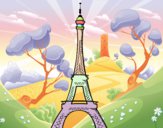 Dibujo La torre Eiffel pintado por Lucia626