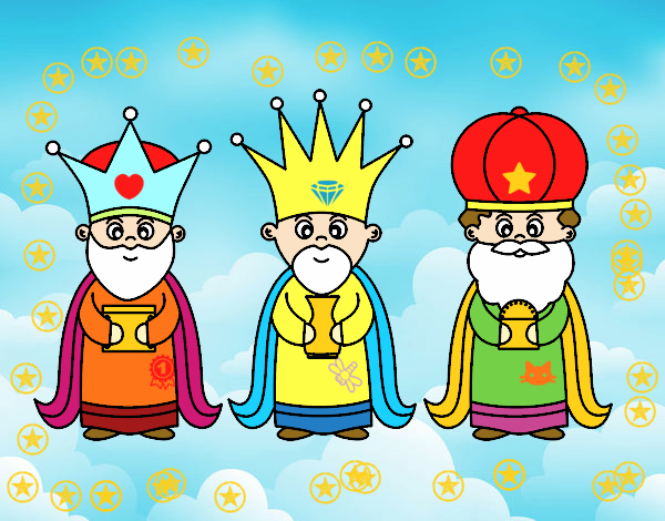 Dibujo De Los 3 Reyes Magos Pintado Por En Dibujos.net El Día 07-01-16 ...