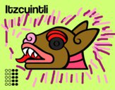 Dibujo Los días aztecas: el perro Itzcuintli pintado por meagan