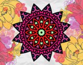 Dibujo Mandala estrella pintado por gigiamor