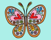 Dibujo Mandala mariposa pintado por Ramon45