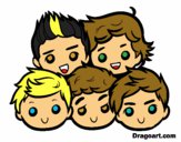 Dibujo One Direction 2 pintado por 1DZquad
