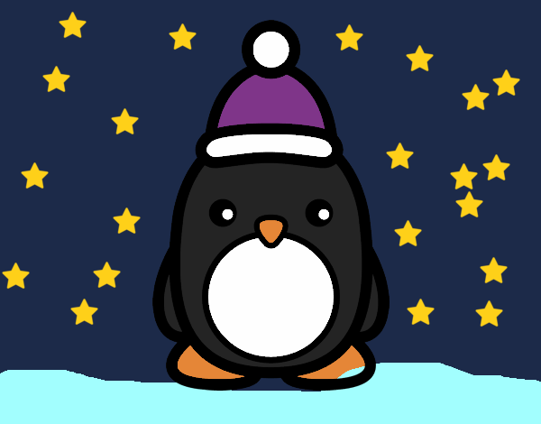 Pingüino navideño