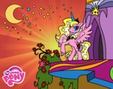 Dibujo Princesa Luna de My Little Pony pintado por queyla