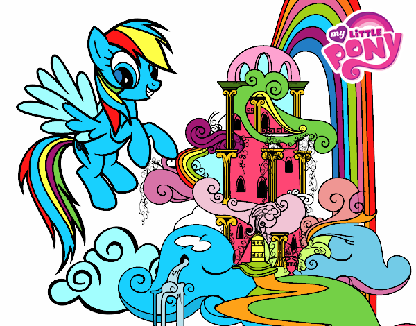 Rainbow Dash en su palacio