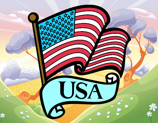 Dibujo Bandera de los Estados Unidos pintado por surisarai