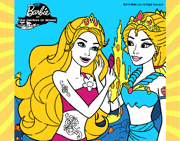 Barbie se despiede de la reina sirena