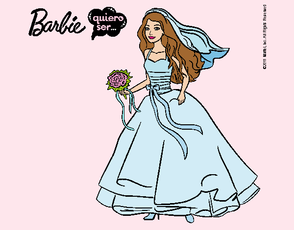 Barbie vestida de novia