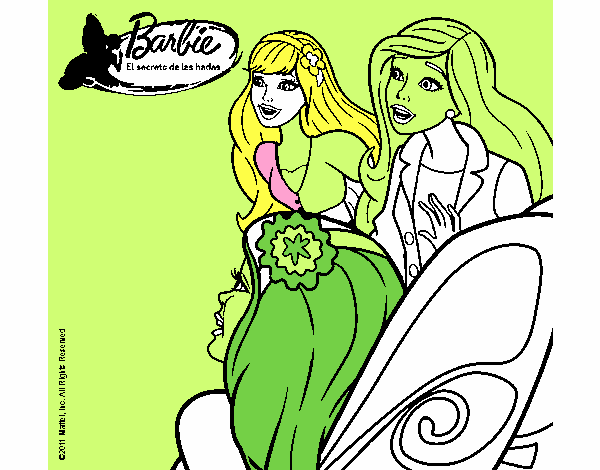 Barbie y sus amigas sorprendidas