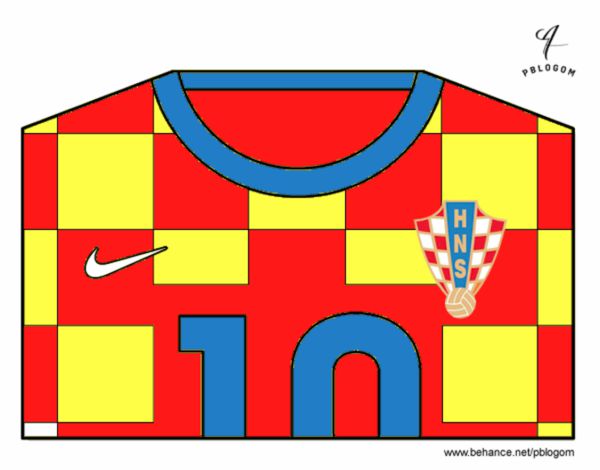 Camiseta del mundial de fútbol 2014 de Croacia