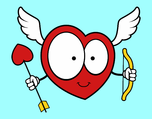 Dibujo Corazón Cupido pintado por andy2016