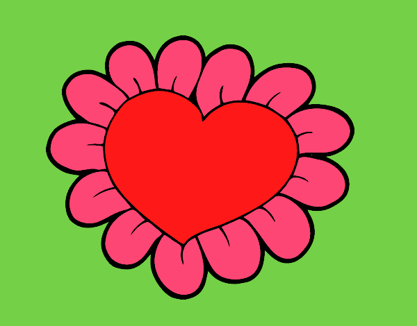 Corazón flor
