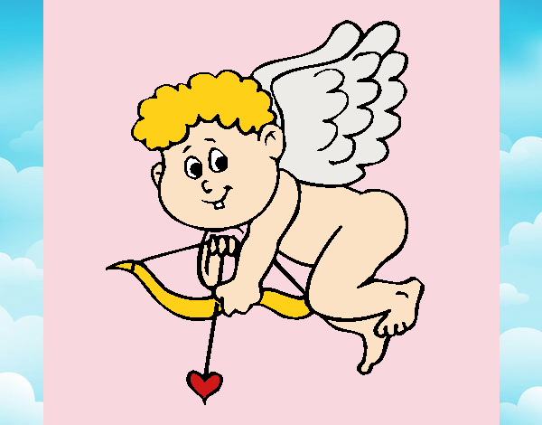 Dibujo Cupido 3 pintado por andy2016