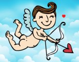 Cupido contento con flecha