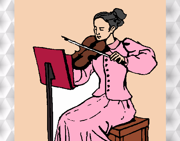 Dama violinista