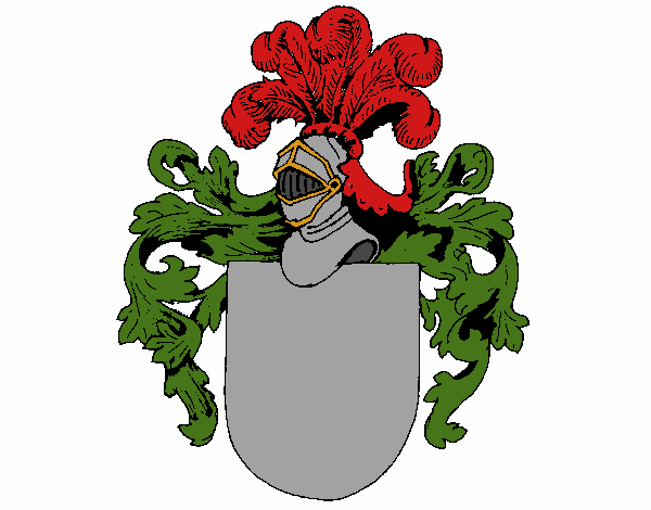 Escudo de armas y casco