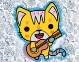 Gato guitarrista