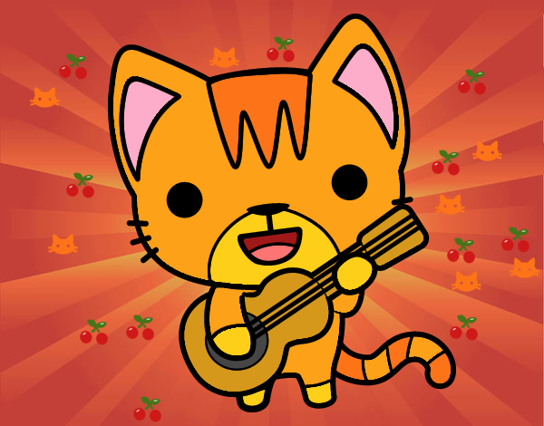 Gato guitarrista