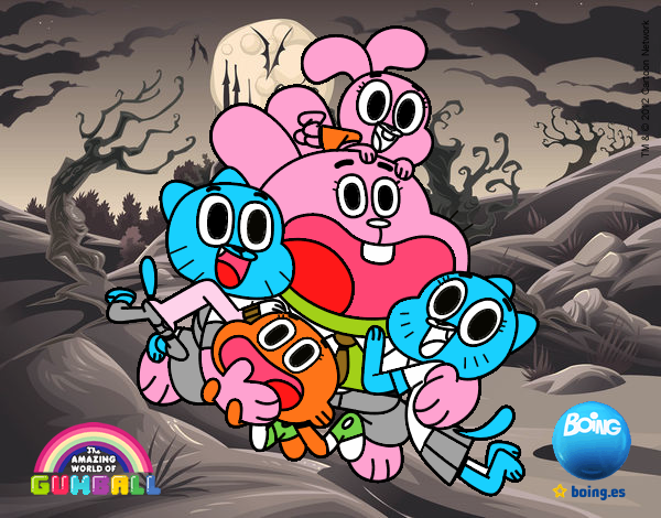 Gumball y amigos contentos