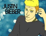 Dibujo Justin Bieber estrella del POP pintado por livet