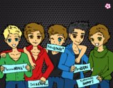 Dibujo Los chicos de One Direction pintado por LuliTFM