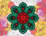 Dibujo Mandala de inspiración árabe pintado por gigiamor