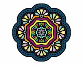 Dibujo Mandala mosaico modernista pintado por Dap-Espi