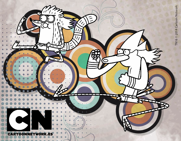 Mordecai y Rigby karatekas