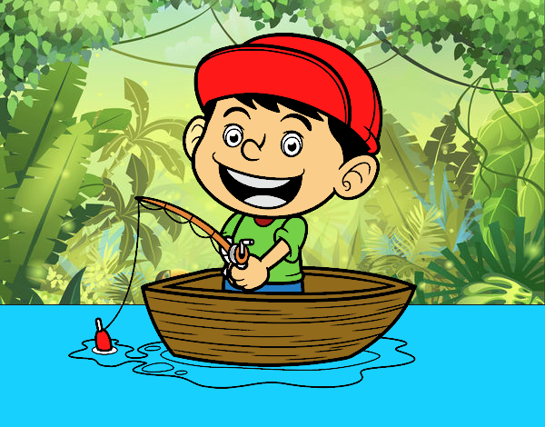 Niño pescando