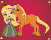 Princesa y unicornio