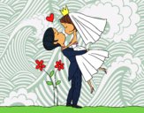 Dibujo Puedes besar a la novia pintado por LunaLunita