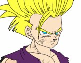 Dibujo Son Gohan pintado por valentixD